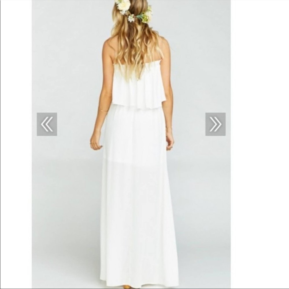 Show Me Your Mumu Hacienda Maxi Dress white NWT S - Picture 3 of 5
